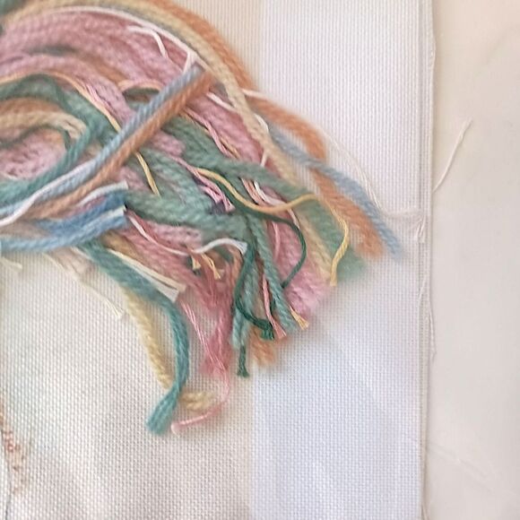 Vintage Little Girl Crewel Kit SUNSET Jan Hagara CATHY Holding A Doll Cottage‎ - Picture 4 of 16